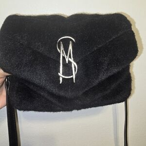 Furry small Black bag